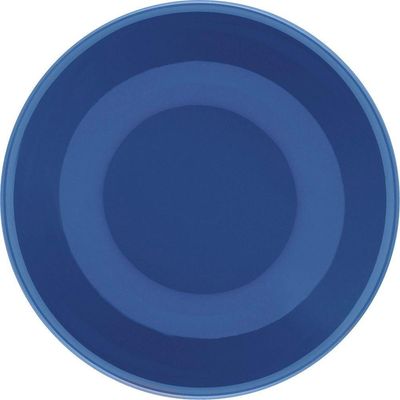Kit 8 Pratos Fundos Unni Blue Oxford Cerâmica 20,5cm