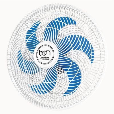 Ventilador Maggie Parede Branco Oscilante 127V Pás Azul 110V