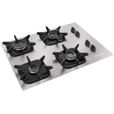Cooktop Mueller 4 Bocas De Alumínio Ultra Chama Mcg4bk