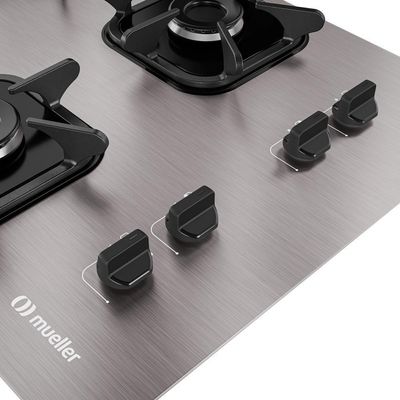 Cooktop Mueller 4 Bocas De Alumínio Ultra Chama Mcg4bk