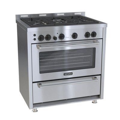 Fogão 5 Bocas Venax Temis A Gás Mesa De Inox 220V