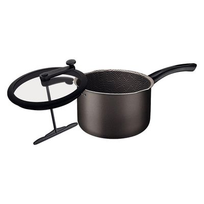 Pipoqueira Tramontina Paris 22 Cm 4,8 Litros Grafite Em Alumínio Starflon Max