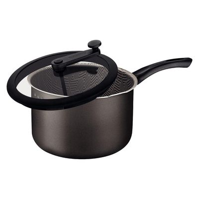 Pipoqueira Tramontina Paris 22 Cm 4,8 Litros Grafite Em Alumínio Starflon Max