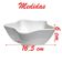 Kit 2 Tigelas Bowl Melamina Estrela Branca 600ml