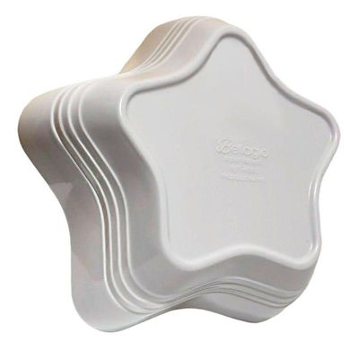 Kit 4 Tigelas Bowl Melamina Estrela Branca 1,500ml