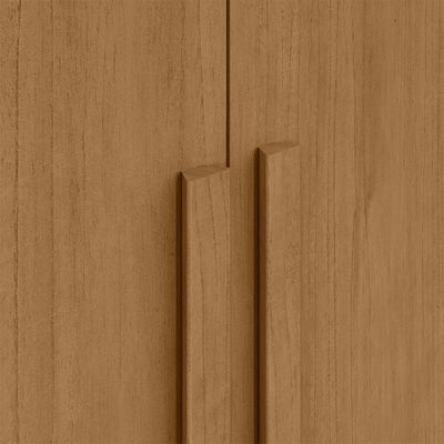 Guarda-roupa Casal Easy Slim 8 Portas Com Espelho Amendoa Clean Lopas