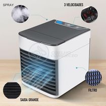 Ar Condicionado Portátil Arctic Air Cooler Umidificador Climatizador Luz Led 7 Cores Rgb