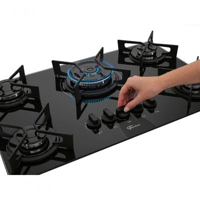 Fogão Cooktop Fischer 5 Bocas Tripla Chama Fit Line 36340-102674 Bivolt