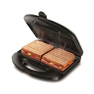 Sanduicheira Grill Sn01 Pratic 2 Em 1 750w De Potência Mondial Preto 220v 220V