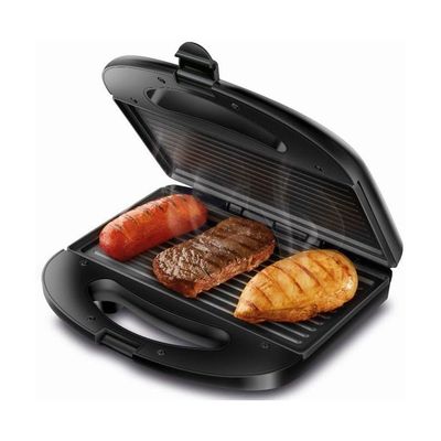 Sanduicheira Grill Sn01 Pratic 2 Em 1 750w De Potência Mondial Preto 220v 220V