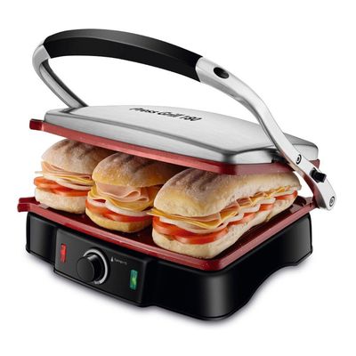 Press Grill Mondial Red Ceramic Pg-02 Press Grill-127v-preto/inox 110V