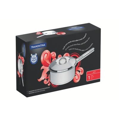 Panela Solar 20 Cm 2,9 L Em Aço Inox Fundo Triplo