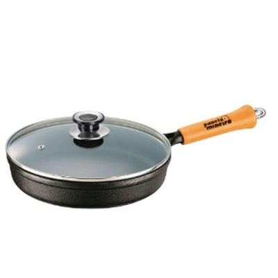 Panela Frigideira 25Cm Com Tampa De Vidro Panela Funda