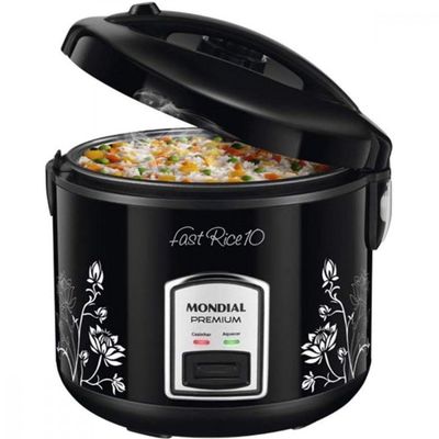 Panela Elétrica De Arroz Mondial 700w Pe-44-10x Preto 127 V