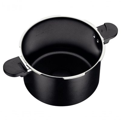 Panela De Pressão Valência Black Em Alumínio Cerâmico