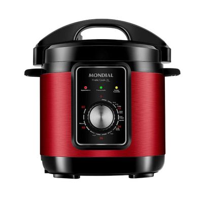 Panela De Pressão Elétrica Mondial Pratic Cook 3l Red 220V 220V