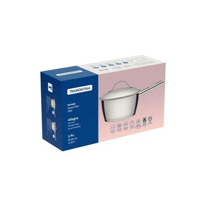 Panela Allegra 16cm 1,5L Aço Inox Fundo Triplo Tramontina