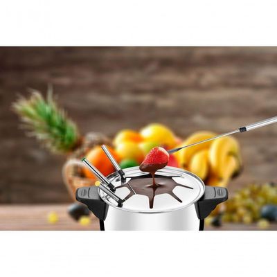 Panela Elétrica De Fondue Elétrico Le Gourmet Ii Fd-02 127v-preto/prata 110V