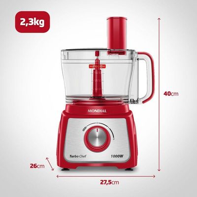 Multiprocessador Turbo Chef 9 Em 1 Mondial Mpn-01-rf 220v