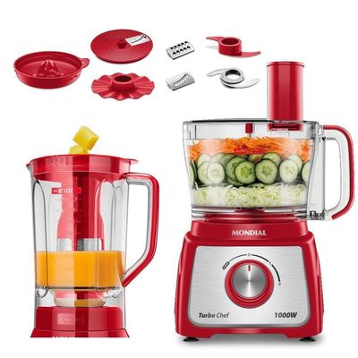Multiprocessador Turbo Chef 9 Em 1 Mondial Mpn-01-rf 220v