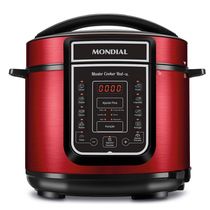 Panela De Pressão Elétrica Mondial Master Cooker Red Pe-39 Panela Elétrica Pressão-220v-vermelho/inox
