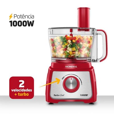 Multiprocessador Turbo Chef 5 Em 1 Mpn-01-R 127V/60Hz .