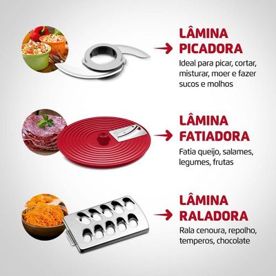 Multiprocessador Turbo Chef 5 Em 1 Mpn-01-R 127V/60Hz .