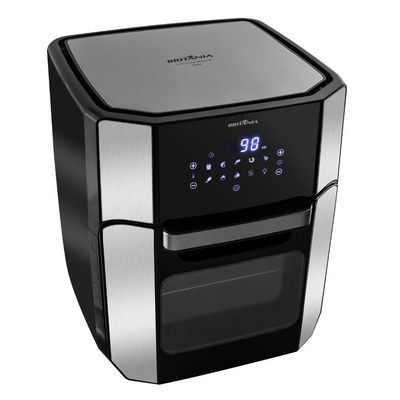 Fritadeira Elétrica Air Fry Oven Sem óleo 12 Litros 4 Em 1 Britânia Preto 127 V