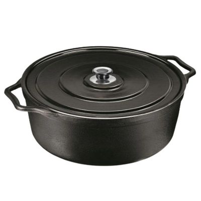 Panela Caçarola De Ferro Fundido De 8,5 Litros Redonda