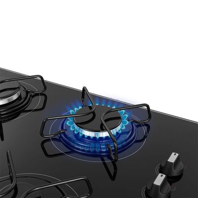 Cooktop A Gás 4 Bocas Mondial Ctg-01 Biv Preto/inox Bivolt