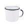 Caneca Grande Esmaltada Branco 370 Ml Ewel