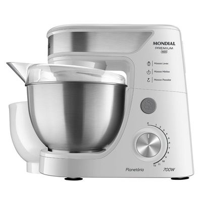 Batedeira Planetária Premium Inox Mondial 127v branco 110V