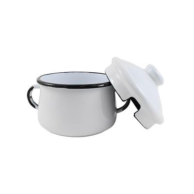 Açucareiro Esmaltado Branco 380 Ml Ewel