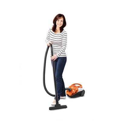Aspirador De Pó Mondial Turbo Hepa Ap-15 220v Branco/laranja 220V