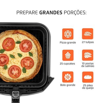 Fritadeira Sem Óleo Air Fryer 8L Afn-80-Bi Mondial 127V 110V