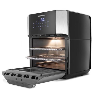 Fritadeira Elétrica Air Fry Oven Sem óleo 12 Litros 4 Em 1 Britânia Preto 127 V
