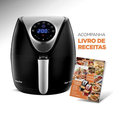 Fritadeira Elétrica Iv Digital Touch Af-30-di 127vpreto/inox