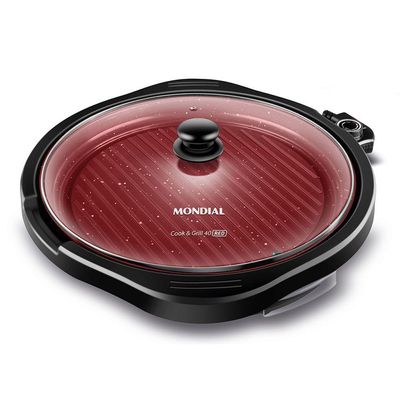Grill Redondo Cook &amp; Grill G-03-Rc 220V/60Hz Red Ceramic