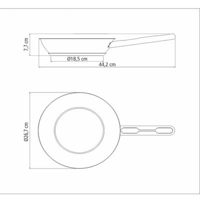 Frigideira Allegra Aço Inox Fundo Triplo 24cm Tramontina