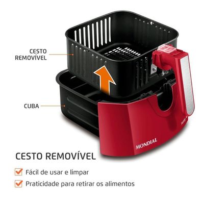 Fritadeira Sem óleo Air Fryer 4l Mondial Afn-40-ri 127v/60hz