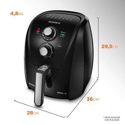 Fritadeira A Ar Mondial - Afn-40-fb Air Fryer Afn-40-fb 220v