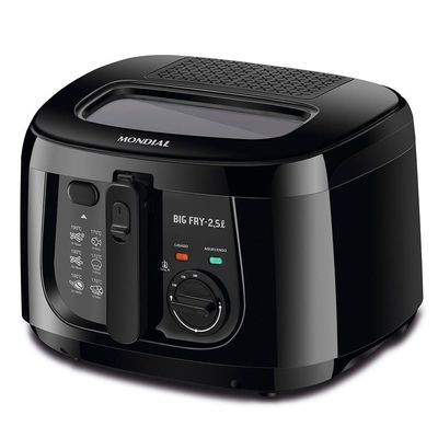 Fritadeira Elétrica Mondial Big Fry 2,5l Ft-07 127v preto 110V