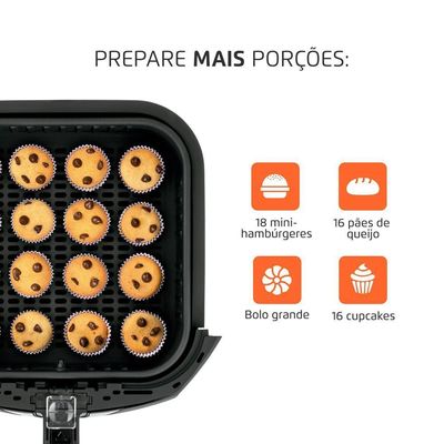Fritadeira Sem óleo Air Fryer 6 Litros Afn-60-bi Mondial Air Fryer Afn-60-bi 220v/60hz