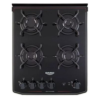 Fogão De Piso Dako 4 Bocas Acendimento Automático Magister Preto Bvolt Bivolt
