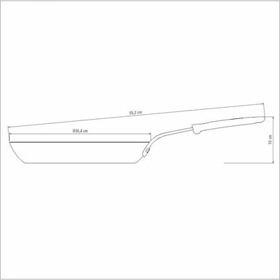 Frigideira De Ferro Profissional 30 Cm 2,5 L 20766/030