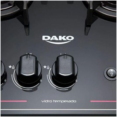 Fogão De Piso Dako 5 Bocas Acendimento Automático Magister Preto Bvolt Bivolt