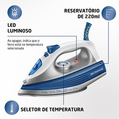 Ferro A Vapor Fvn-01-bl Ferro A Vapor Fvn-01-bl 127v/60hz .