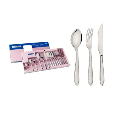 Faqueiro Laguna 24pçs Inox Com Facas De Churrasco 66906/575