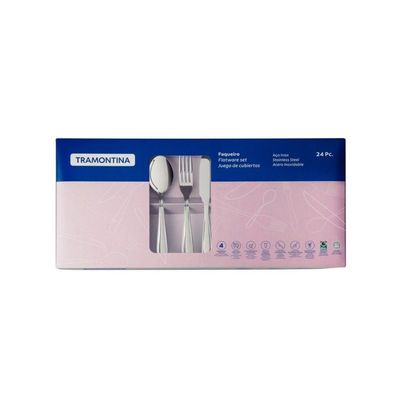 Faqueiro Laguna 24pçs Inox Com Facas De Churrasco 66906/575