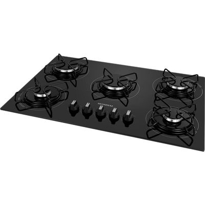Cooktop A Gás 5 Bocas Mondial Ctg-02 Preto/Prata Bivolt Bivolt